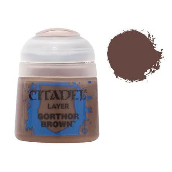 Games Workshop Citadel Layer Paint - Gorthor Brown (12ml) 1 Games Workshop Citadel Layer Paint - Gorthor Brown (12ml)
