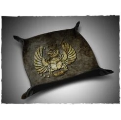 Piste de Dés en Néoprène Thème Égyptien - Plateau de Jeu Pliable