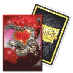 Dragon Shield Brushed Art Standard Sleeves - Valentine Dragons 2022 (100 Sleeves)