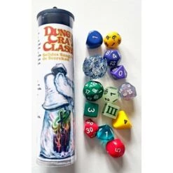 Dungeon Crawl Classics : Set de 14 Dés Sezrekan (Multicolores)