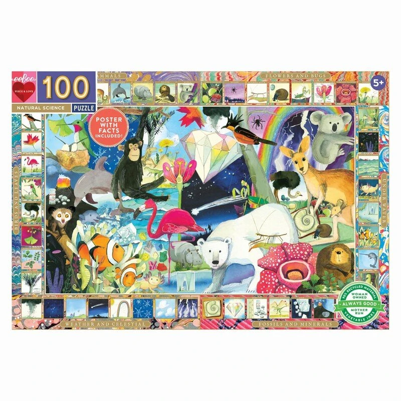 Puzzle Eeboo – 100 Pc – NATURAL SCIENCE 1 Puzzle Eeboo – 100 Pc – NATURAL SCIENCE