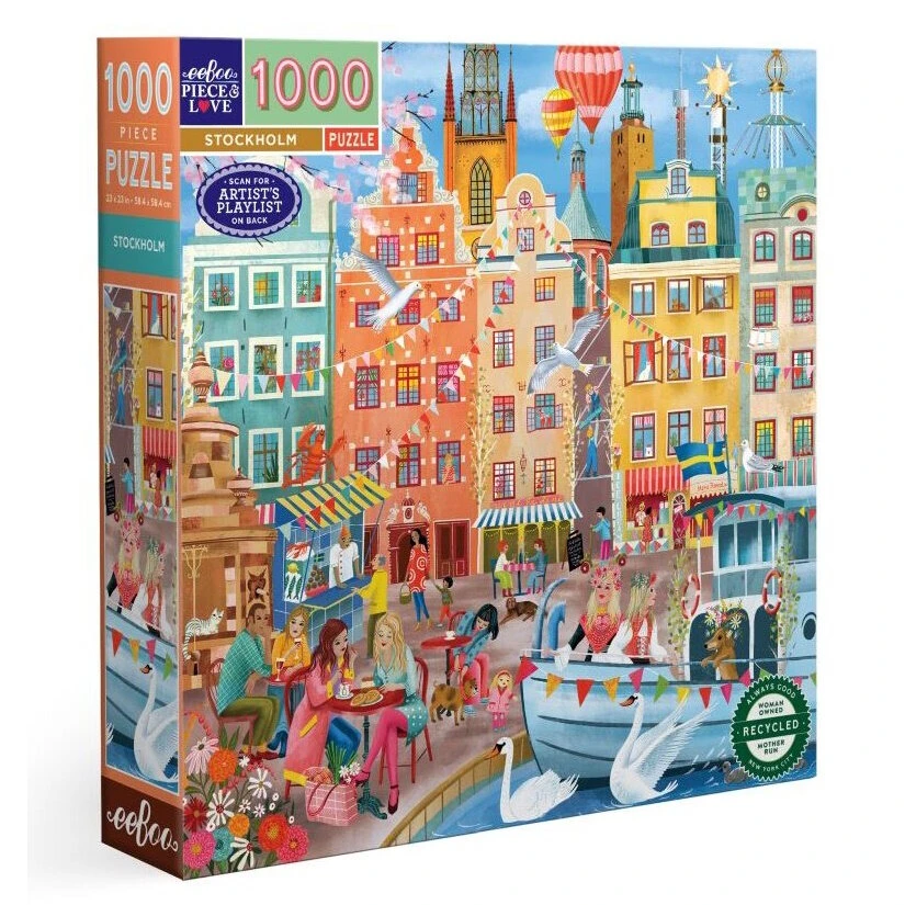 Puzzle Eeboo – STOCKHOLM (1000pc) 1 Puzzle Eeboo – STOCKHOLM (1000pc)