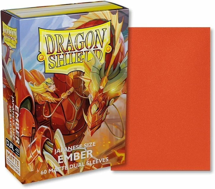 Dragon Shield Matte Japanese Size Card Sleeves - Ember (60 Count) 1 Dragon Shield Matte Japanese Size Card Sleeves - Ember (60 Count)