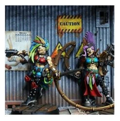 Games Workshop Necromunda : Escher Gang -Les Des masKes escher gang necromunda figs 3