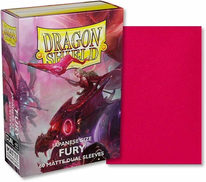Dragon Shield Matte Japanese Size Card Sleeves - Fury (60 Count) 1 Dragon Shield Matte Japanese Size Card Sleeves - Fury (60 Count)