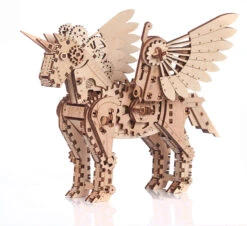 GIGAMIC Puzzle Mr.Playwood – 140pc – Licorne Mécanique « S »