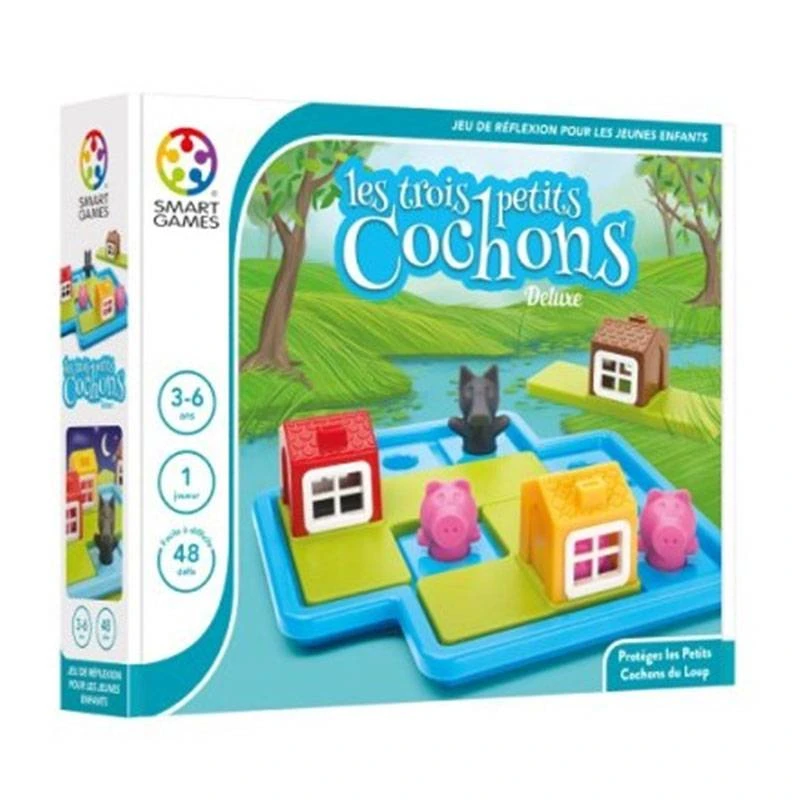 Smart Games – Les 3 Petits Cochons Deluxe 1 Smart Games – Les 3 Petits Cochons Deluxe