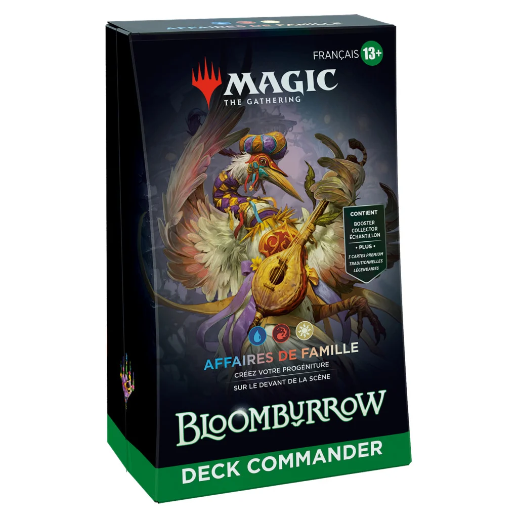 Magic The Gathering : Bloomburrow – Deck Commander (FR) – Affaires De Famille (Héron) 1 Magic The Gathering : Bloomburrow – Deck Commander (FR) – Affaires De Famille (Héron)