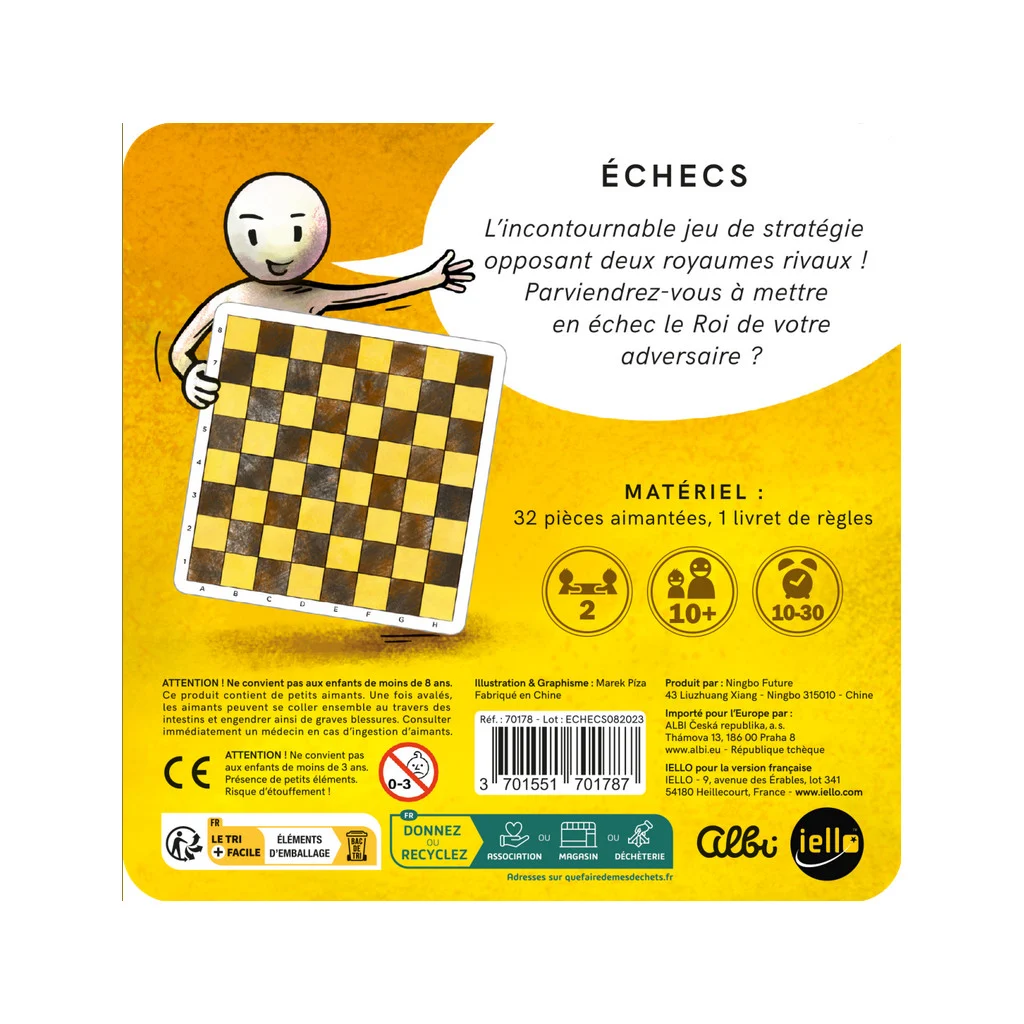 IELLO – MAGNÉTIQUE : ECHECS 1 IELLO – MAGNÉTIQUE : ECHECS