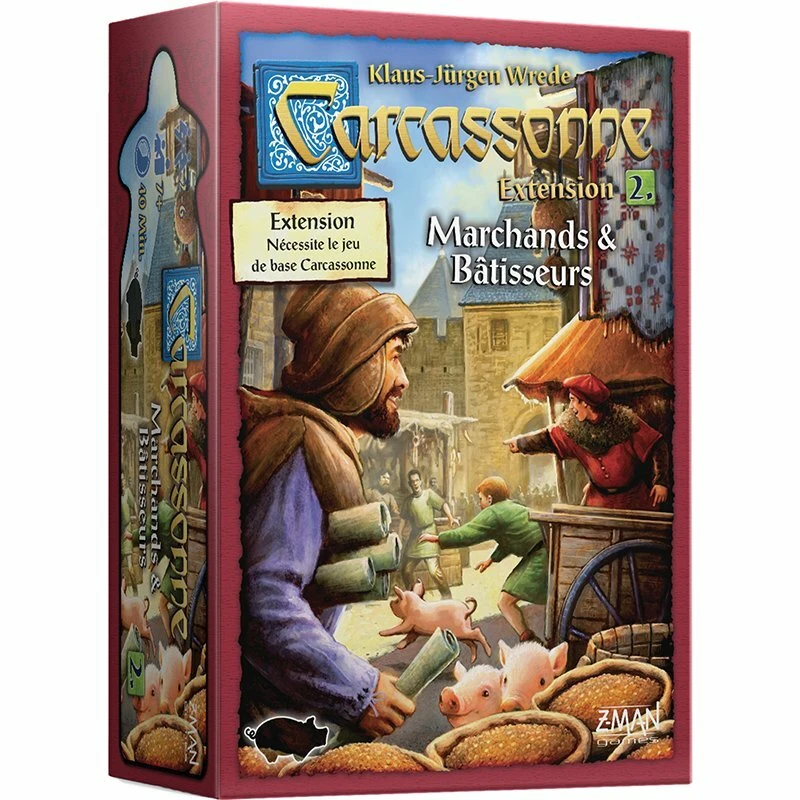 ASMODEE Carcassonne – 2 – Marchands Et Batisseurs (extension) 1 ASMODEE Carcassonne – 2 – Marchands Et Batisseurs (extension)