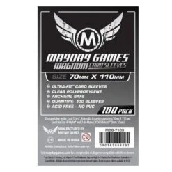 Mayday Games 70x110mm Premium Card Sleeves (100-Pack) - MDG-7103