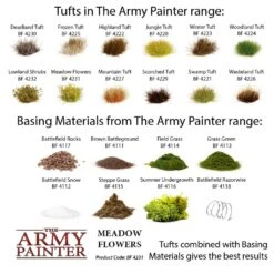 Army Painter Meadow Flowers: Professional Wargaming Basing Tufts -Les Des masKes meadow flowers 5