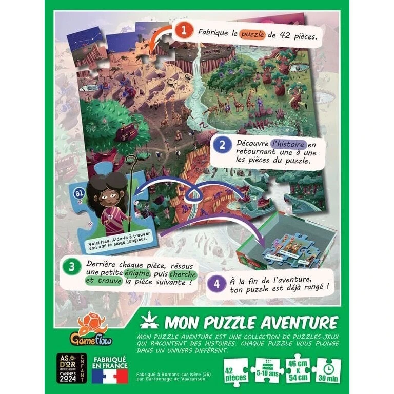 MON PUZZLE AVENTURE : TERRE OCRE (42p) (TVA55) 2 MON PUZZLE AVENTURE : TERRE OCRE (42p) (TVA55) – Image 2