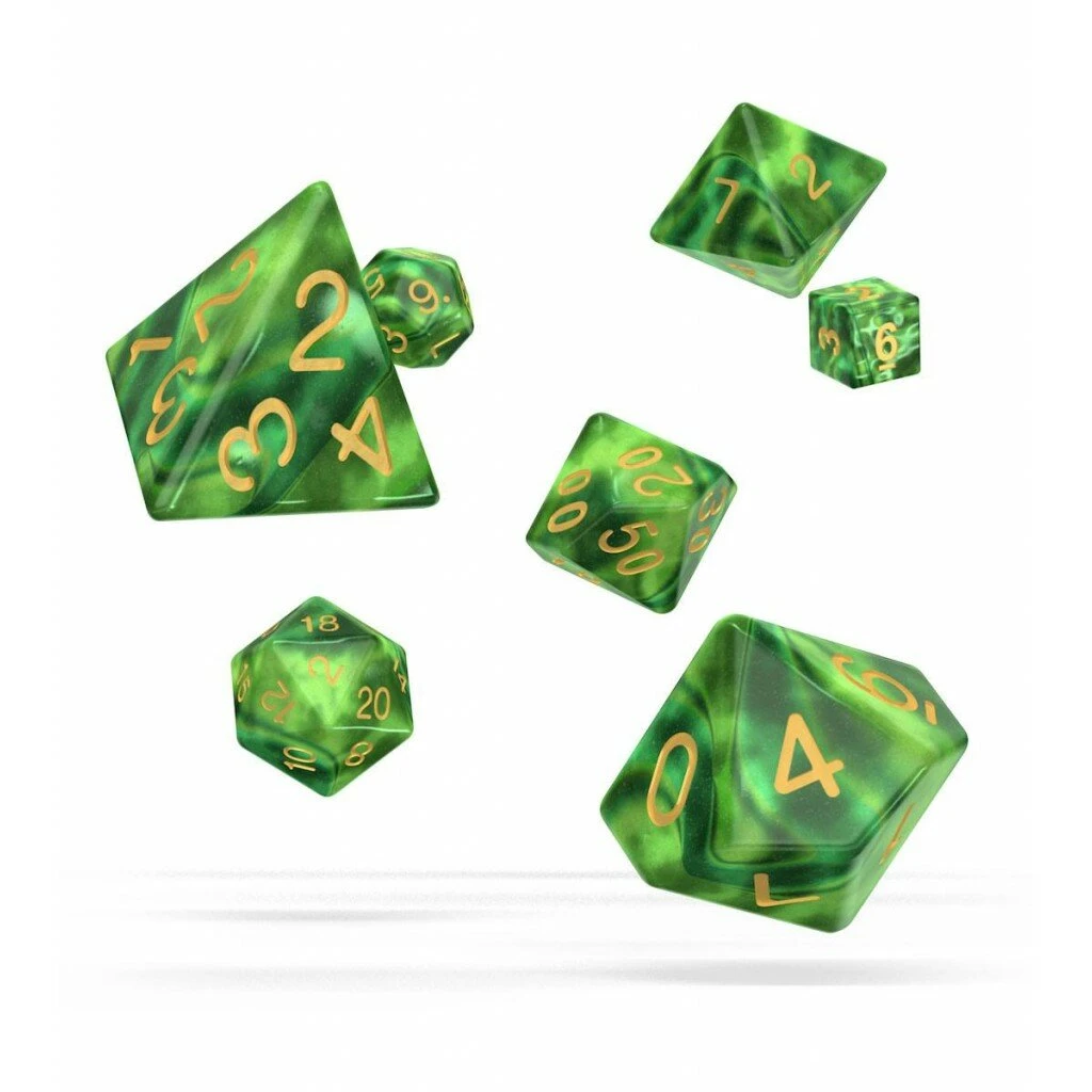 Oakie Doakie Gemidice Jungle - Set de 7 Dés RPG de Haute Qualité 2 Oakie Doakie Gemidice Jungle - Set de 7 Dés RPG de Haute Qualité – Image 2