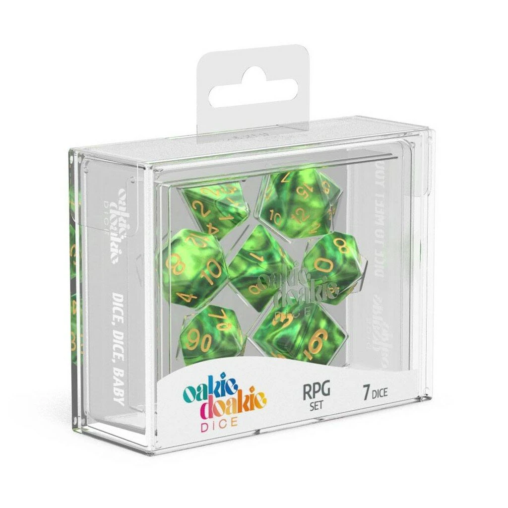 Oakie Doakie Gemidice Jungle - Set de 7 Dés RPG de Haute Qualité 1 Oakie Doakie Gemidice Jungle - Set de 7 Dés RPG de Haute Qualité