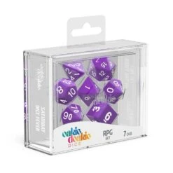 Oakie Doakie Solid Violet RPG Dice Set (7-Piece Set)