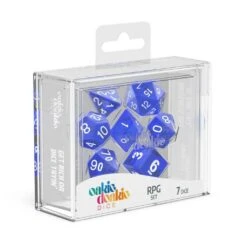 Oakie Doakie RPG Dice Set: Translucent Blue (7 Dice)