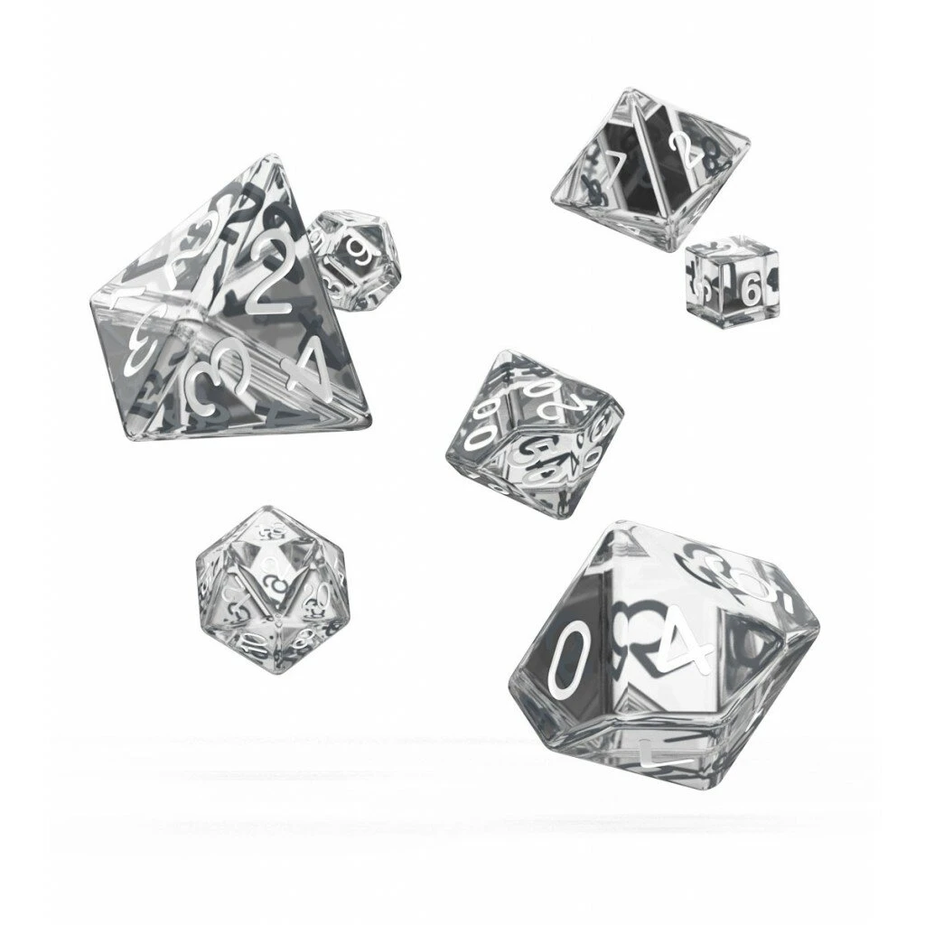 Oakie Doakie – Dice RPG / Dés JDR – Set Translucent – Transparent (7) 2 Oakie Doakie – Dice RPG / Dés JDR – Set Translucent – Transparent (7) – Image 2