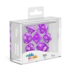 Oakie Doakie – Dice RPG / Dés JDR – Set Translucent – Violet (7)