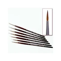 Pinceau Martre Kolinsky Taille 1 à Poils Longs - Qualité Professionnelle