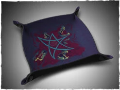 Piste de Dés en Néoprène Warlock - Plateau de Jeu Pliable et Antidérapant