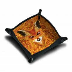 Piste de Dés Néoprène Autumn Fox - Plateau de Jeu Pliable et Silencieux