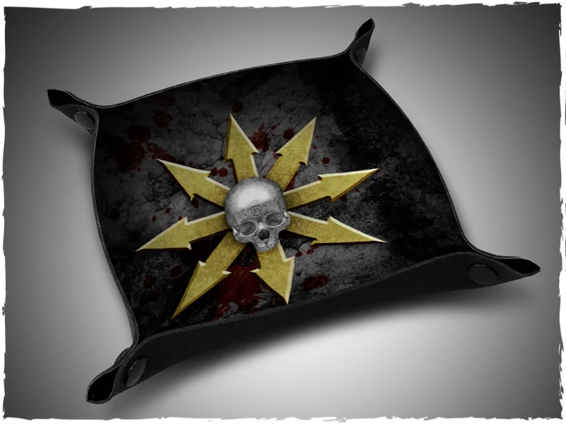 Piste de Dés Chaos en Néoprène - Plateau de Jeu Premium Pliable 1 Piste de Dés Chaos en Néoprène - Plateau de Jeu Premium Pliable