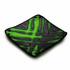 Piste de Dés Pliable en Néoprène - Design Cracked Metal