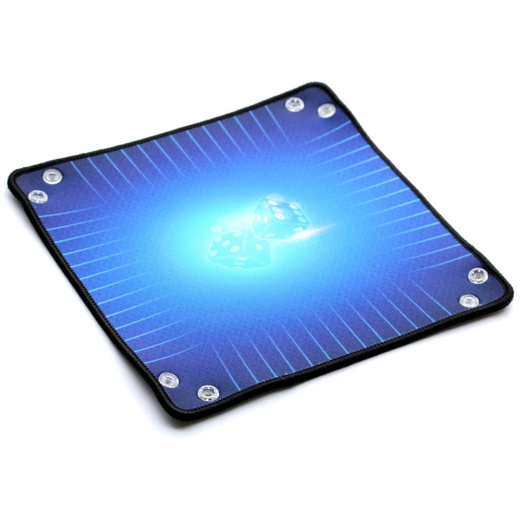 Piste De Dés Néoprène 21×21 Cm BLEU 2 Piste De Dés Néoprène 21×21 Cm BLEU – Image 2