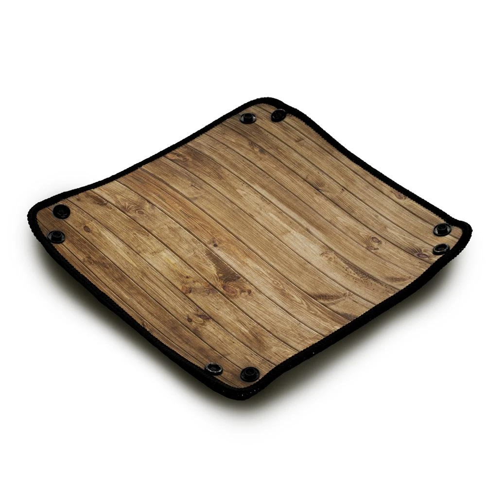 Piste de Dés Premium Texture Bois - Plateau de Jeu Pliable en Néoprène 2 Piste de Dés Premium Texture Bois - Plateau de Jeu Pliable en Néoprène – Image 2