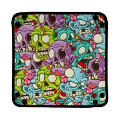 Piste de Dés Zombie Head - Plateau de Jeu Pliable en Néoprène -Les Des masKes piste de des offline Zombie Head Pattern3