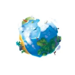 Planet -Les Des masKes planet blue orange 2