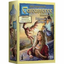 ASMODEE Carcassonne – 3 – Princesse Et Dragon (extension)