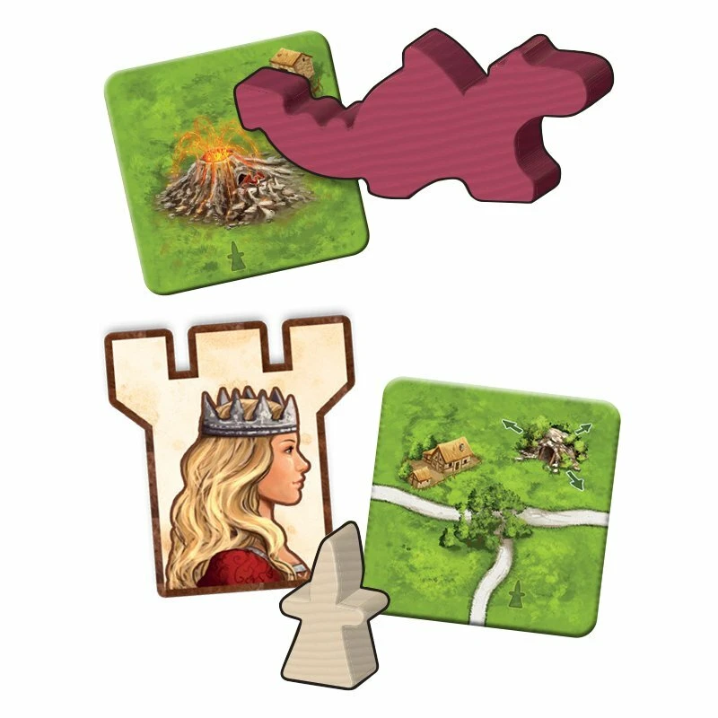 ASMODEE Carcassonne – 3 – Princesse Et Dragon (extension) 2 ASMODEE Carcassonne – 3 – Princesse Et Dragon (extension) – Image 2