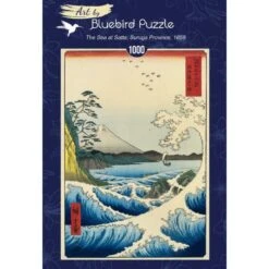 Art-by-Bluebird – Puzzle 1000p – Utagawa Hiroshige – The Sea At Satta, Suruga Province, 1859