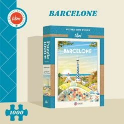 GIGAMIC WIM BARCELONE – Puzzle / Affiche « Barcelone » / 48x68cm