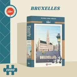 GIGAMIC WIM BRUXELLES – Puzzle / Affiche « Bruxelles » / 48x68cm