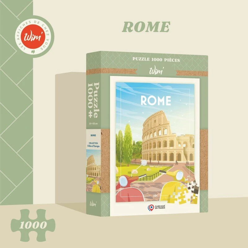 GIGAMIC WIM ROME – Puzzle / Affiche « Rome » / 48x68cm 1 GIGAMIC WIM ROME – Puzzle / Affiche « Rome » / 48x68cm
