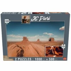 Puzzle JC Pieri – Monument Valley 1000 Pcs & Antelope Canyon 500 Pcs