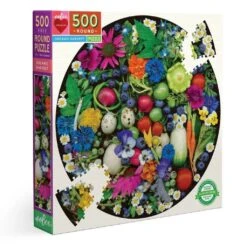 Puzzle Eeboo – 500 Pc – Round Puzzle – ORGANIC HARVEST