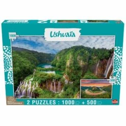Puzzle Ushuaia – Chutes De Plitvice 1000 Pcs & Lac Skadar 500 Pcs