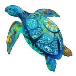 GIGAMIC Puzzle EN BOIS – Rainbow Wooden Puzzle / Tortue – 125 Pcs