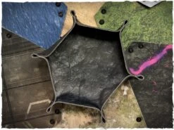 Piste de Dés Hexagonale en Néoprène Silencieuse et Pliable