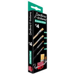 Prince August Set de Pinceaux ESSENTIEL - Surfaces & Textures (4 Pinceaux)