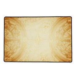 Compass Sepia Gaming Playmat - 60x40cm Premium Neoprene Surface