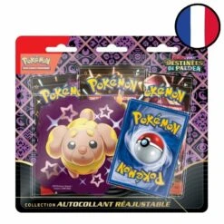 ASMODEE Pokémon EV045 : Destinées De Paldea – Tripack + Pack Autocollant Réajustable