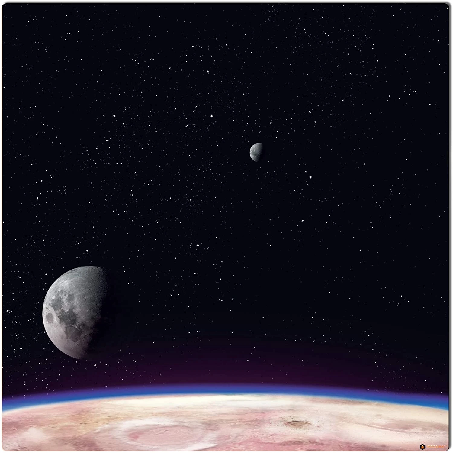 Tapis de Jeu Espace 90x90cm Deep Planet pour Jeux de Figurines 1 Tapis de Jeu Espace 90x90cm Deep Planet pour Jeux de Figurines