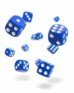 Oakie Doakie Dice - Set de 36 Dés D6 12mm Solid Bleu