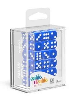 Oakie Doakie Dice - Set de 36 Dés D6 12mm Solid Bleu 5 Oakie Doakie Dice - Set de 36 Dés D6 12mm Solid Bleu -Les Des masKes x odd400026 b