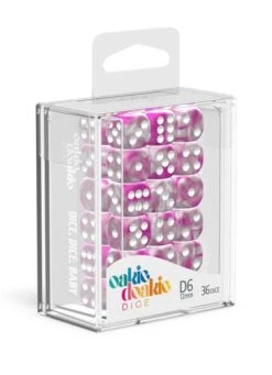 Oakie Doakie Dice – Gemidice Magnolia D6 12mm Set (36 Pieces) -Les Des masKes x odd400041 b